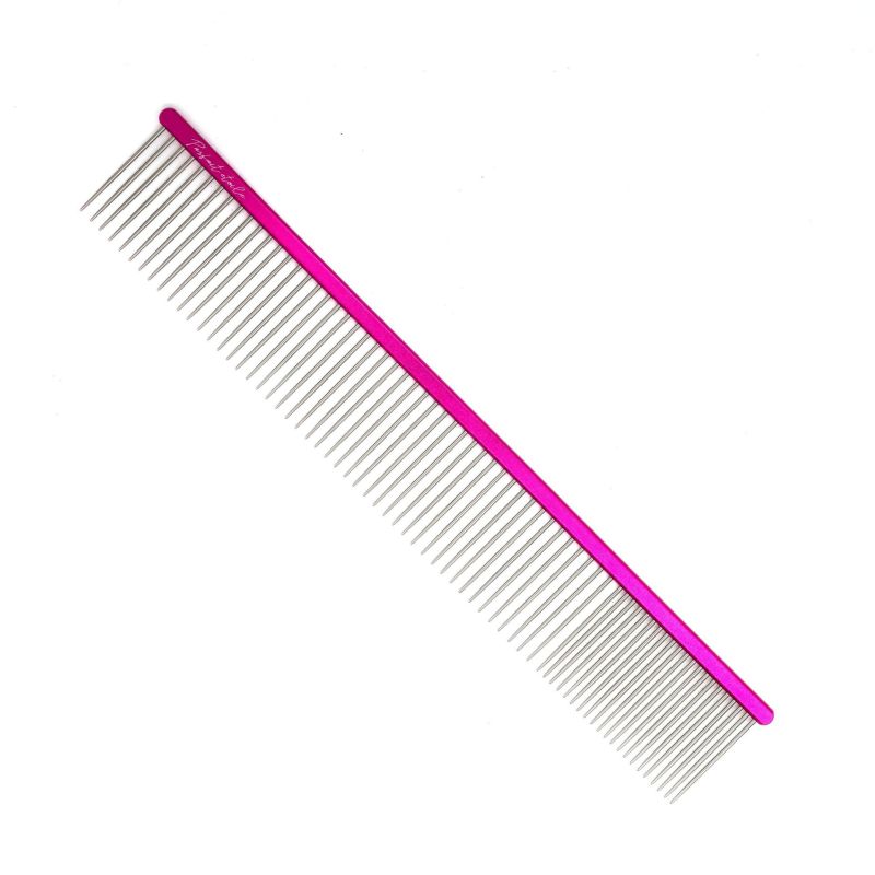 Aluminum-coated pet comb for groomers