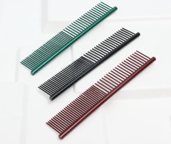 Colored steel comb for pets