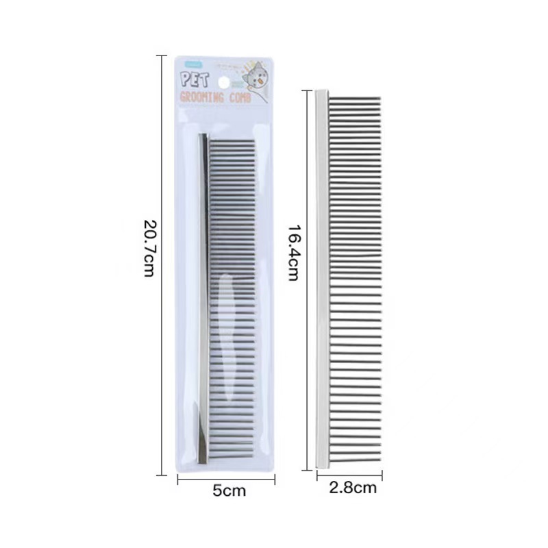 Steel comb for pets