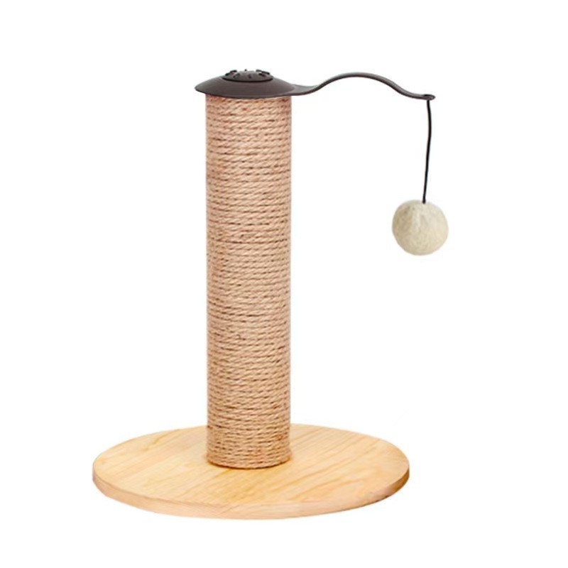 Jute solid wood cat tree