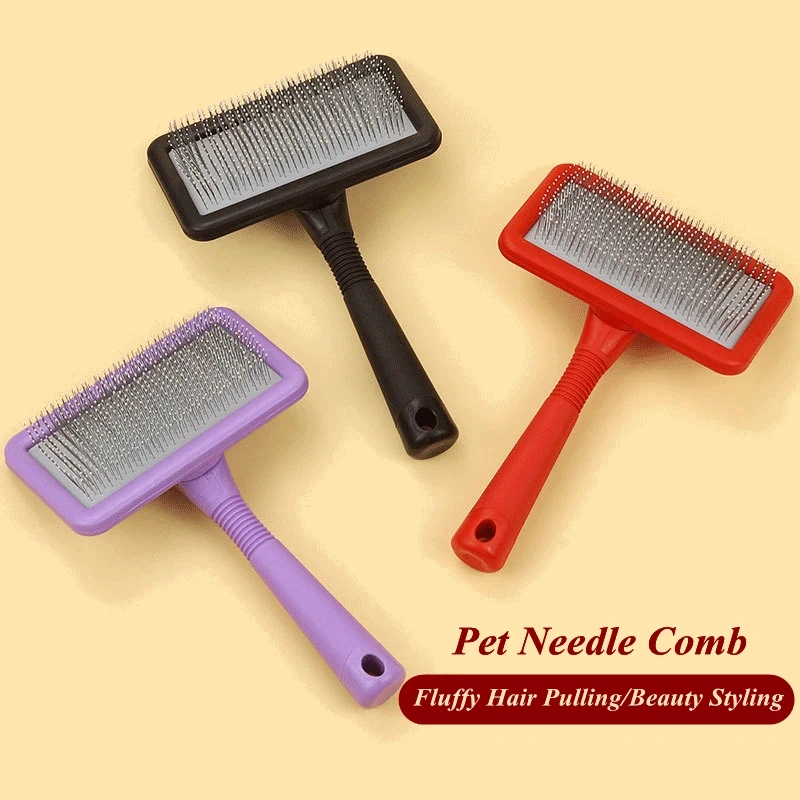 ABS Dog Cat Comb for Tangles Loose Hair, Hair Remover Brush  Removing Mats, Pet Grooming Comb for Long or Short Hair Dogs