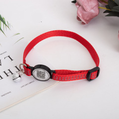 QR Code Pet ID Collar Tag Reflective Dog Collar With Customizable Lost Pet Info
