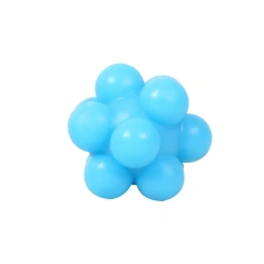 Cat Chew Ball Toy Silicone High Elasticity Bite-resistant Kitten Toy Teeth Cleaning Interactive Ball Cat Toy Supplies
