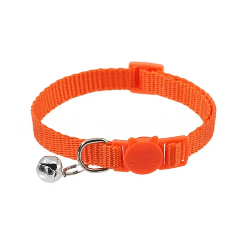 Cat Collar with Bell Soft Safety Buckl Cat Collar Quick Release Cat Collars Adjustable Nylon Pet Collar for Cats Puppy