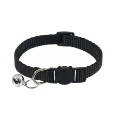 Cat Collar with Bell Soft Safety Buckl Cat Collar Quick Release Cat Collars Adjustable Nylon Pet Collar for Cats Puppy