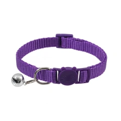 Cat Collar with Bell Soft Safety Buckl Cat Collar Quick Release Cat Collars Adjustable Nylon Pet Collar for Cats Puppy