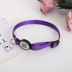 QR Code Pet ID Collar Tag Reflective Dog Collar With Customizable Lost Pet Info