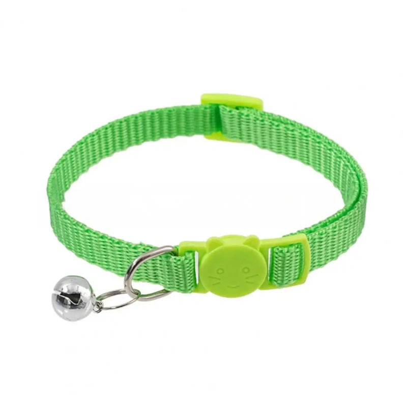 Cat Collar with Bell Soft Safety Buckl Cat Collar Quick Release Cat Collars Adjustable Nylon Pet Collar for Cats Puppy