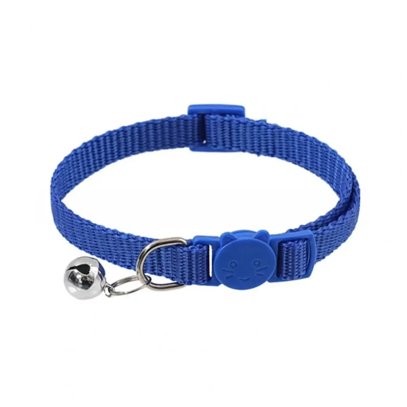 Cat Collar with Bell Soft Safety Buckl Cat Collar Quick Release Cat Collars Adjustable Nylon Pet Collar for Cats Puppy
