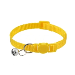 Cat Collar with Bell Soft Safety Buckl Cat Collar Quick Release Cat Collars Adjustable Nylon Pet Collar for Cats Puppy