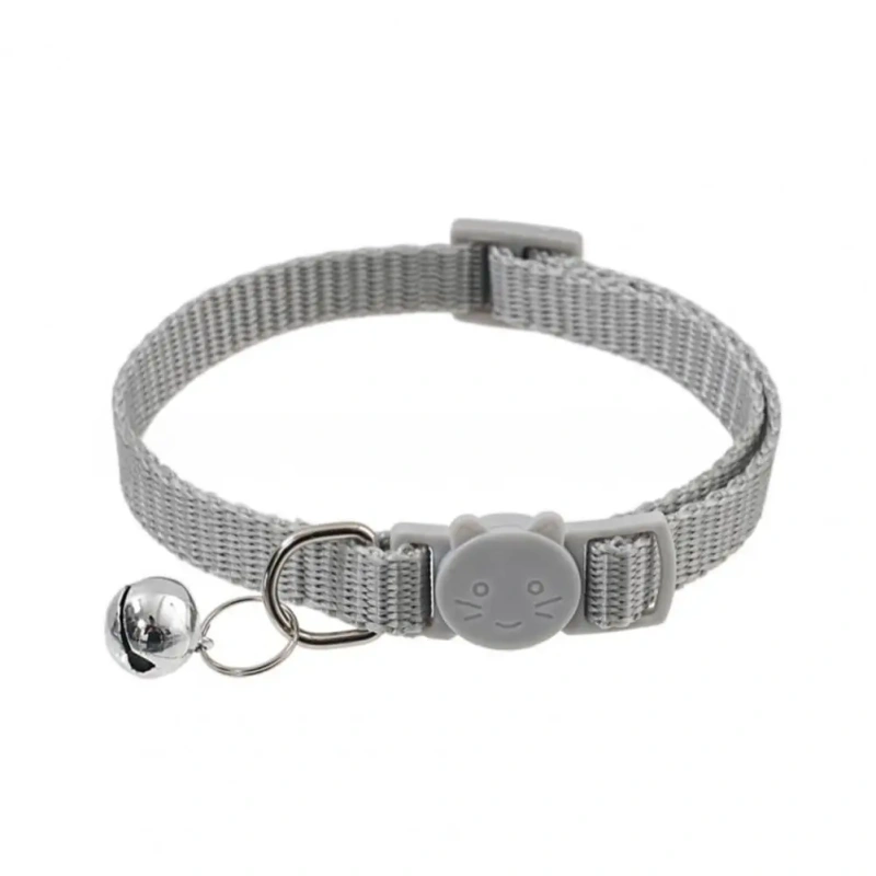 Cat Collar with Bell Soft Safety Buckl Cat Collar Quick Release Cat Collars Adjustable Nylon Pet Collar for Cats Puppy