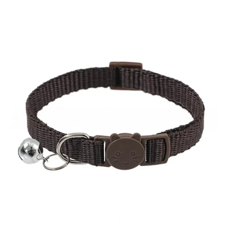 Cat Collar with Bell Soft Safety Buckl Cat Collar Quick Release Cat Collars Adjustable Nylon Pet Collar for Cats Puppy