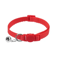 Cat Collar with Bell Soft Safety Buckl Cat Collar Quick Release Cat Collars Adjustable Nylon Pet Collar for Cats Puppy