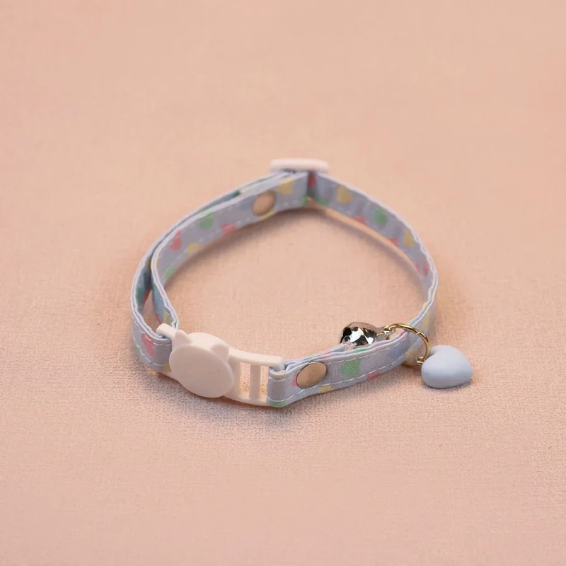 Pet Collar Cute Love Bell Accessories Cat Collar Small and Medium-sized Dog Adjustable Dog Collar
