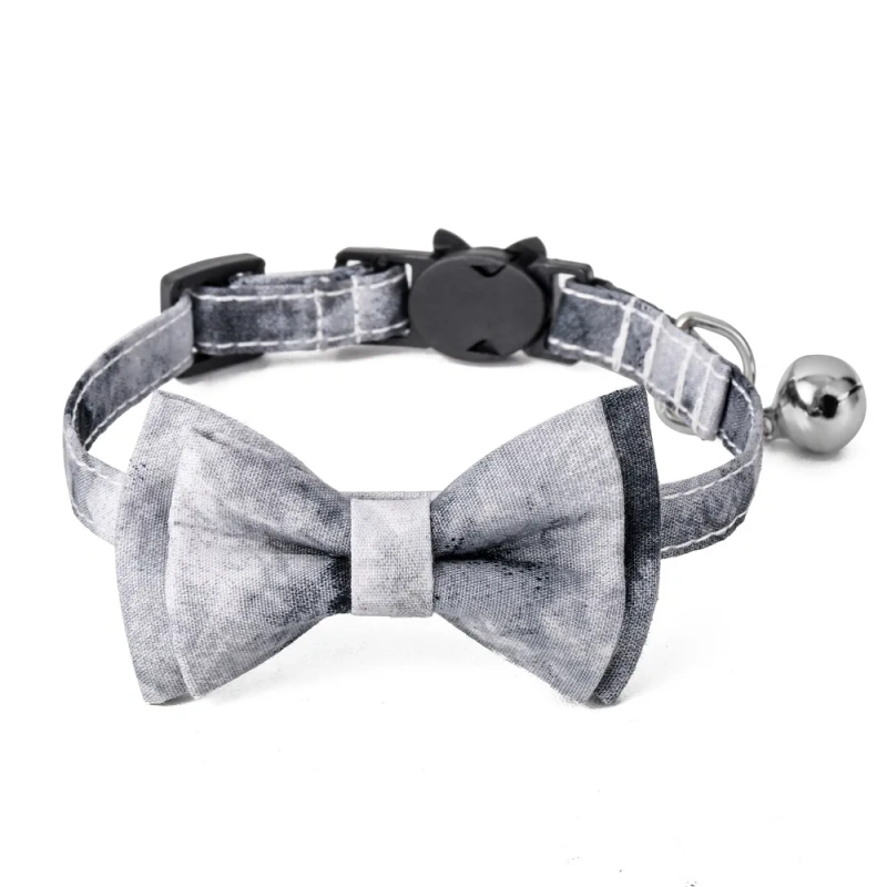 New Cotton Soft Cat Collar Detachable Pet Collar Adjustable Designers Dog Collar Custom