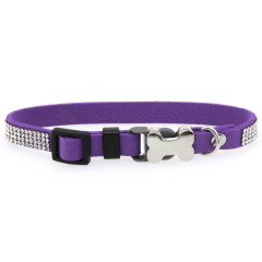 Superfine Rhinestone Alloy Bone Small Pet Collar