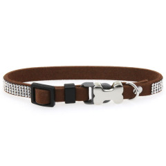 Superfine Rhinestone Alloy Bone Small Pet Collar
