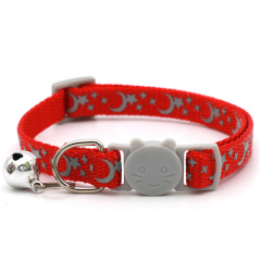 Cat Buckle Moon Star Collar Cat Collar With Bell