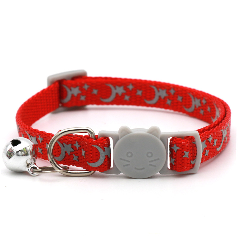 Cat Buckle Moon Star Collar Cat Collar With Bell