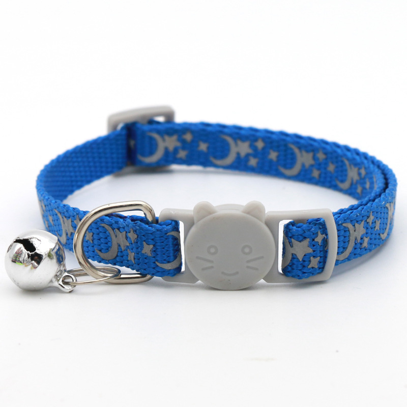 Cat Buckle Moon Star Collar Cat Collar With Bell