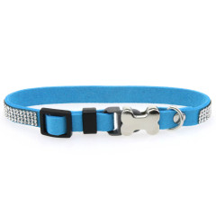 Superfine Rhinestone Alloy Bone Small Pet Collar