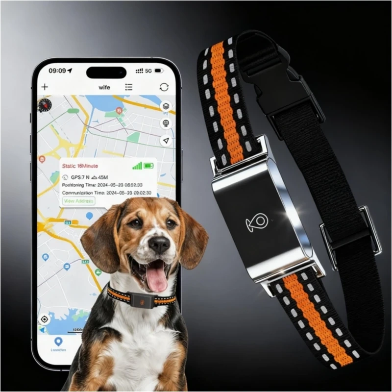 4G Gps Pet Tracker With Live Tracking Safe Zone Alerts Support WIFI Magnetic Charging Historical Track Dog GPS Collar Tracker
