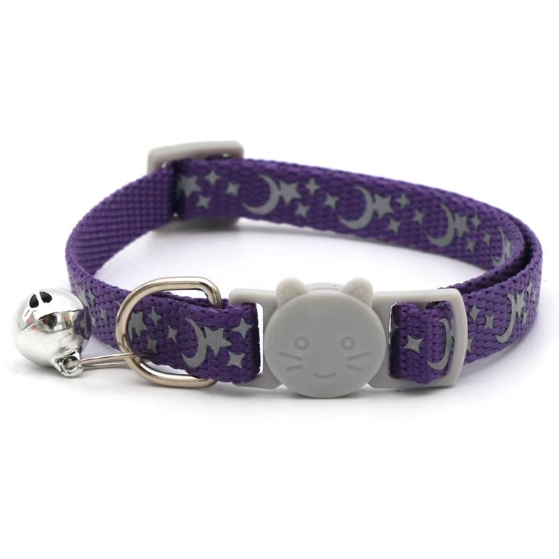 Cat Buckle Moon Star Collar Cat Collar With Bell