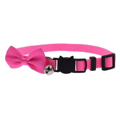 Nylon Safety Breakaway Quick Release Bowtie Cat Kitten Collar With Bell
