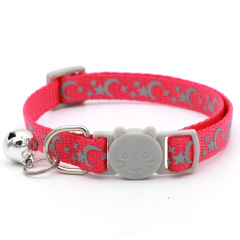 Cat Buckle Moon Star Collar Cat Collar With Bell