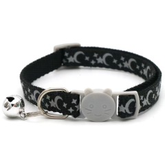Cat Buckle Moon Star Collar Cat Collar With Bell