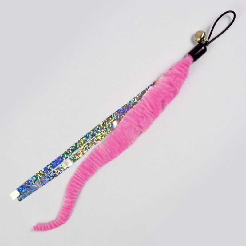 Cat Toy Replacement Head Natural Plush Various Colors Cat Worm Toy Refills