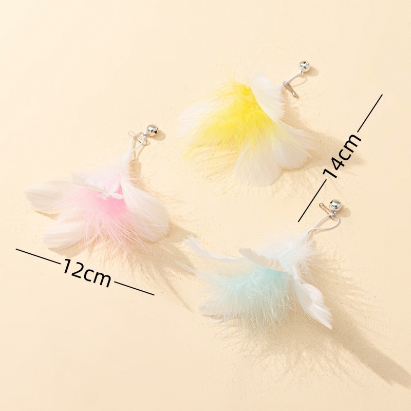 1pcs New cat toy feather replacement head