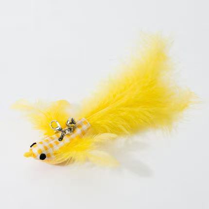 Simulation Bird Cat Toys Funny Interactive Peacock with Bell Cat Stick Toy
