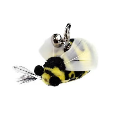 Simulation mouse Cat Toys Funny Interactive Peacock with Bell Cat Stick Toy