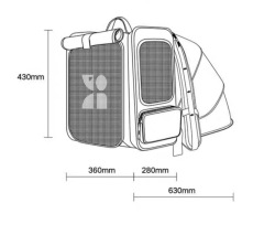 Zeex Expandable Pet Cat Carrier