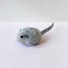 Cat Chew Plush Mouse Toy Interactive Squeaky Imitation Mouse Bite Resistant Kitten Toy Teeth Cleaning Cat Toy Accessories