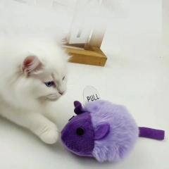 Cat Chew Plush Mouse Toy Interactive Squeaky Imitation Mouse Bite Resistant Kitten Toy Teeth Cleaning Cat Toy Accessories