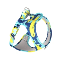 Dog Cat Harness Adjustable Vest Walking Lead Leash For Puppy Dogs Collar Polyester Mesh Harness For Small Medium Dog Cat Pet