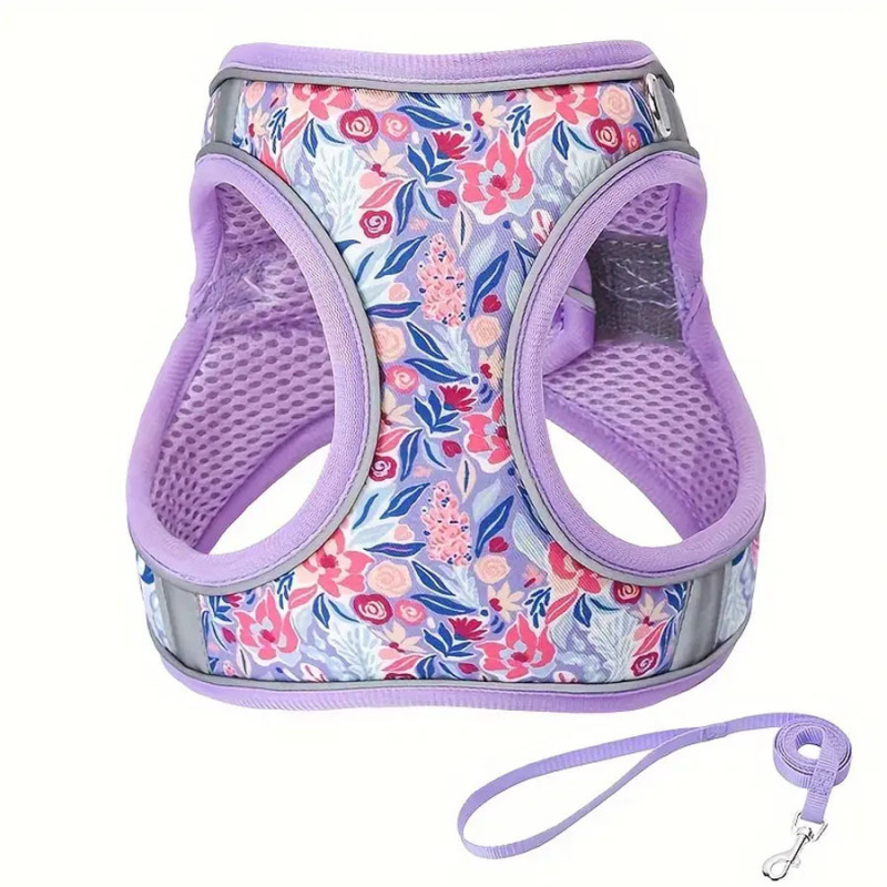 Polyester Printed Pet Chest Harness