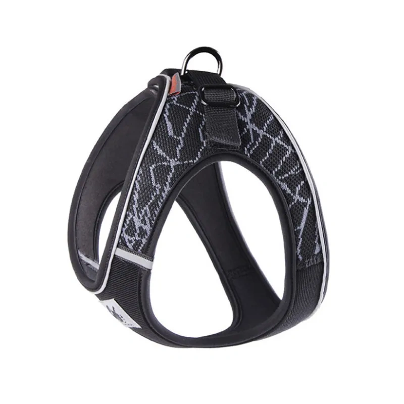 Dog Harness Reflective No Pull Choke Free Pet Harness for Small Medium Dogs Breathable Padded Harness Vest for Bulldog Chihuahua