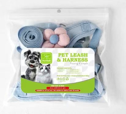 Pet Vest Traction Rope Set Adjustable Removable For Puppy Cats
