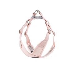 Small Dog Harness X-Shape Summer Macaron Dog Harness and Leash Set Breathable Choke Free No Pull Puppy Vest Harness for Yorkies