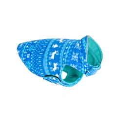 Christmas Pet Jacket Double Layers Winter Warm Fleece Dog Clothes Pet Clothes for Small Medium Dogs French Bulldog Teddy Coats