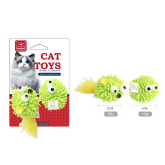 Cat-shaped yarn ball self-entertainment toy