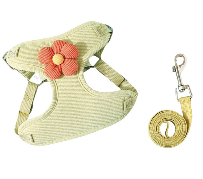 Pet Vest Traction Rope Set Adjustable Removable For Puppy Cats