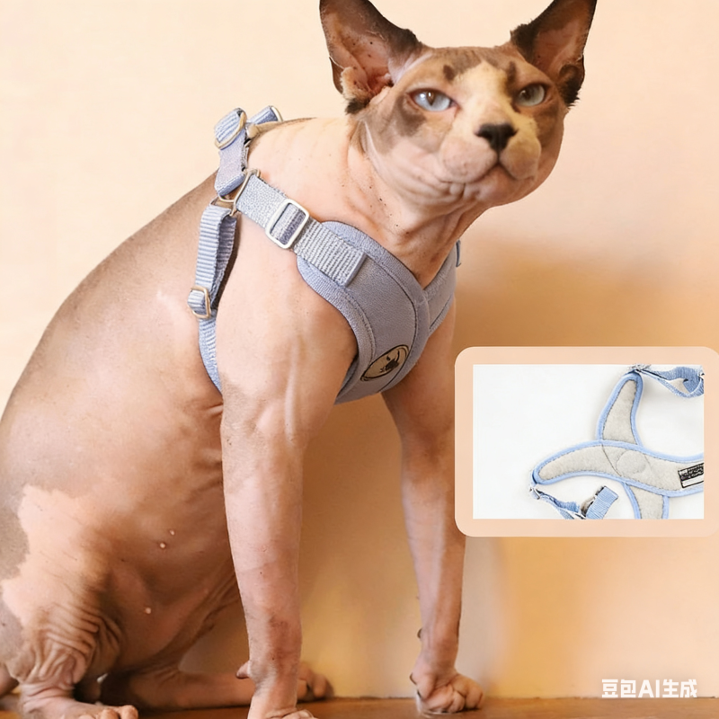 Pet Harness X-Shape Summer Macaron  Set