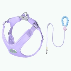 X Shape Dog Harness Light Weight Escape Proof Soft Harness Vest for Small Dogs Cute Adjustable Harness and Leash Set Yorkshire