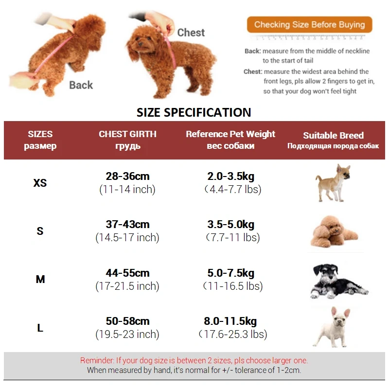 X7 No Pull Dog Harness for Small Dogs Macaroon Soft Padded Dog Harness Adjustable Reflective Harness for Yorkies French Bulldog