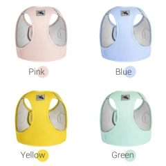 X7 No Pull Dog Harness for Small Dogs Macaroon Soft Padded Dog Harness Adjustable Reflective Harness for Yorkies French Bulldog