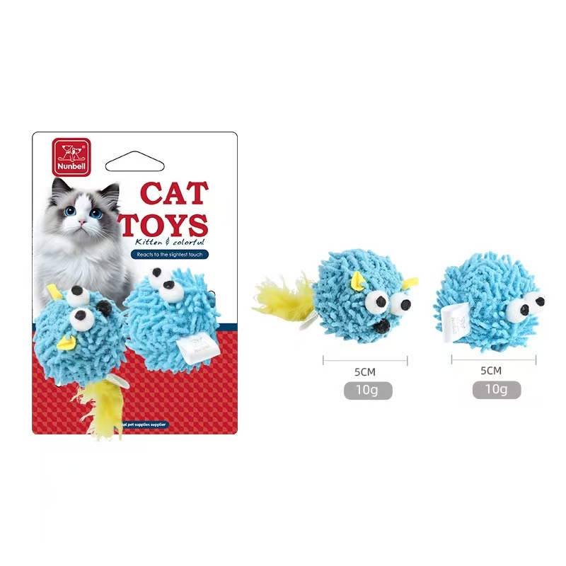 Cat-shaped yarn ball self-entertainment toy